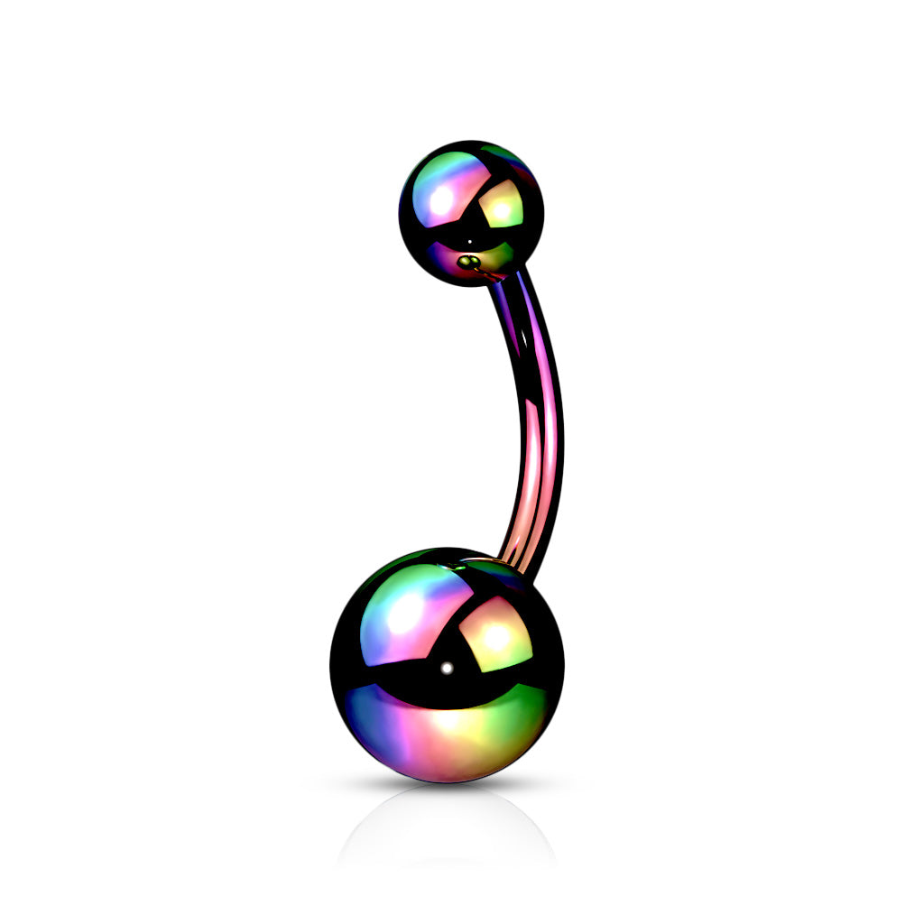 14G Implant Grade Titanium Plain Belly Button Ring