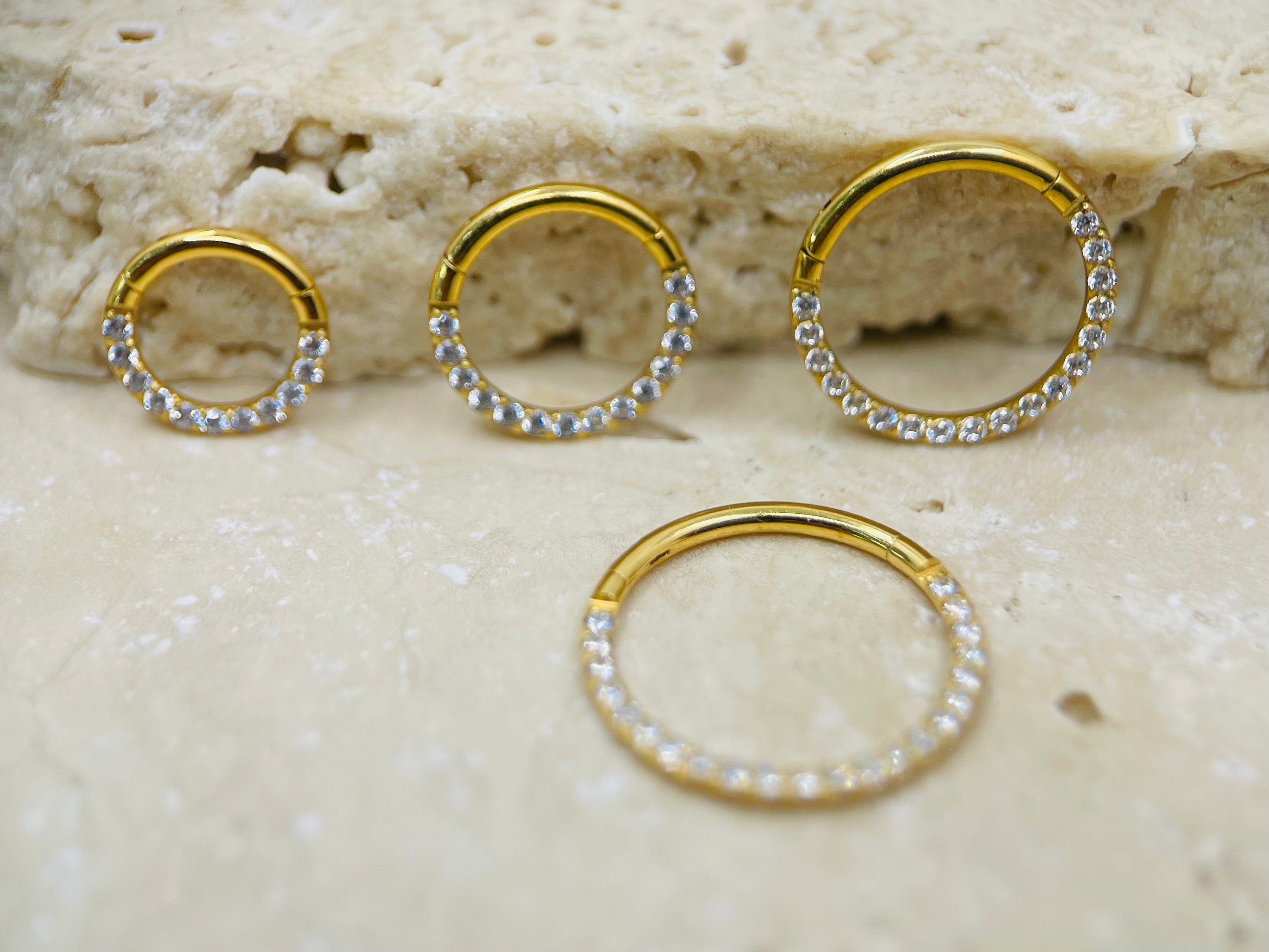 16g Septum Ring 6mm 8mm 10mm 12mm Septum Clicker Ring, Tragus Piercing, Cartilage Ring, Septum Piercing, Nose Piercing